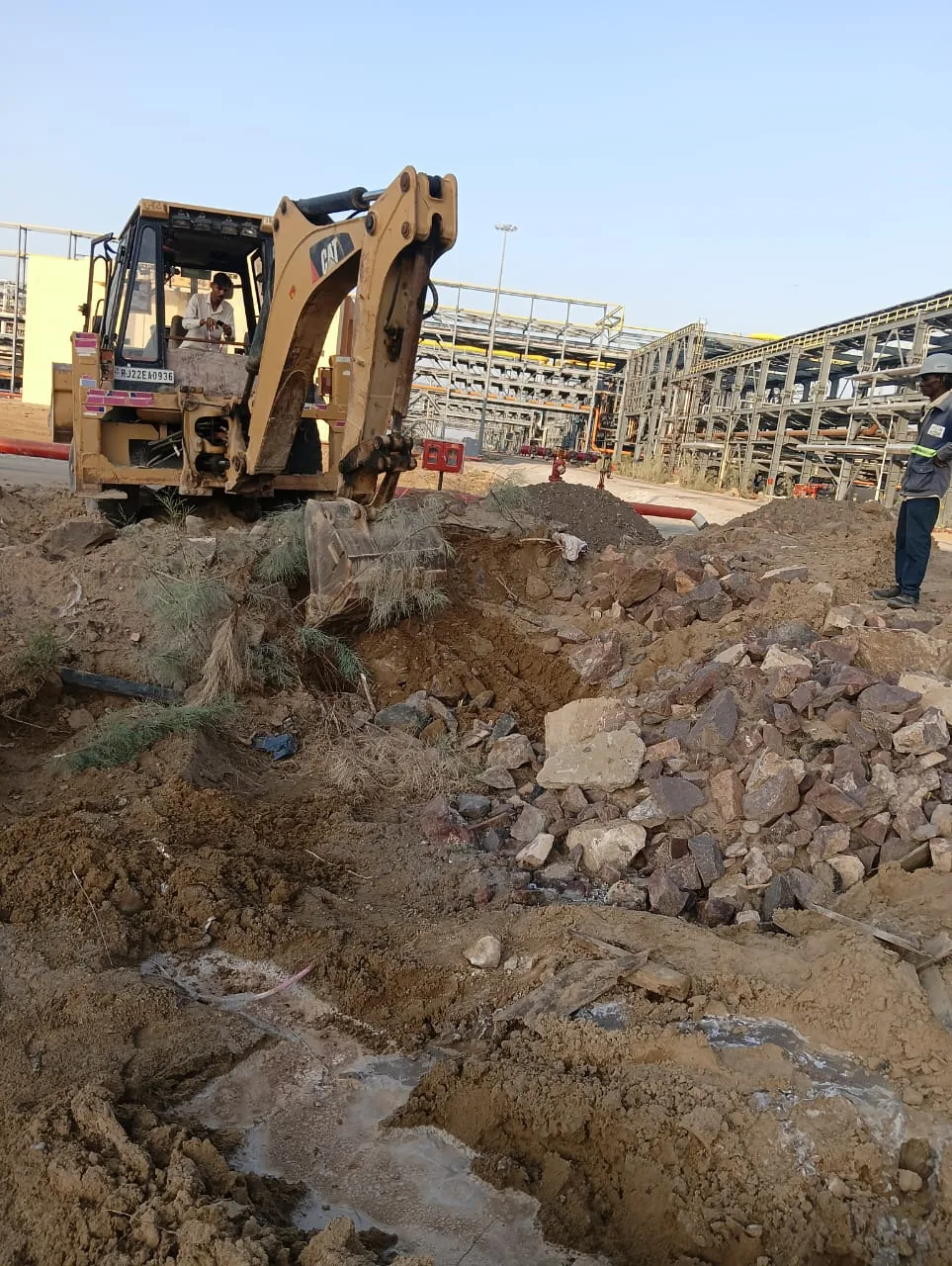 Industrial excavation work